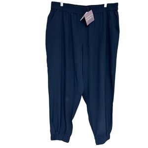 CJ Banks Relaxed Restyled Live In It Scrub Baggy Pants Stretch 16 High Rise Jogg